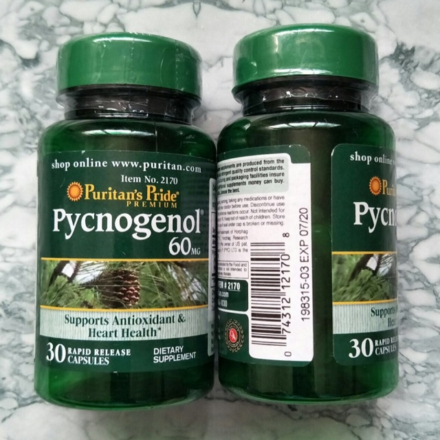 Puritan's pride Pycnogenol 60 mg 30 เม็ด