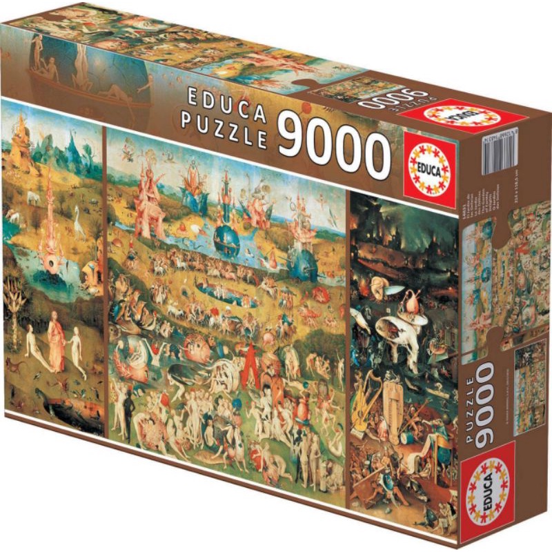 Jigsaw Puzzle Educa - The Garden of Earthly Delights 9000 Piece. จิ๊กซอว์ 9000 ชิ้น Made in Spain มีสินค้าที่ไทยพร้อมส่ง