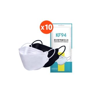  9.15 Flash Sale 1 บาท(F-041) [แพ็ค10ชิ้น] 3D Mask KF94 แพ็ค 10 ชิ้น หน้ากากอนามัยเกาหลีป้องกันฝุ่น