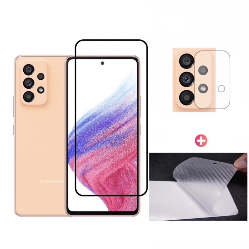 🇹🇭3in1 Samsung A33(5G)/A53(5G)/ A73(5G)/ 2022/ A23(5G) /ฟิล์มเลนส์กล้อง + ฟิล์มกระจกเต็มจอ+ ฟิล์มหลั