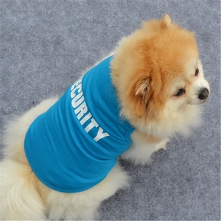 FM🐕เสื้อผ้าสุนัขสัตว์เลี้ยงขนาดเล็กน่ารักพิมพ์ Summer Puppy Vest เครื่องแต่งกายเสื้อยืด