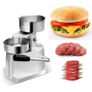 เครื่องทำแฮมเบอร์เกอร์ กดเนื้อ กว้าง10cm. Manual hamburger meat pie making machine🙏🙏สินค้าพร้อมส่งค่ะ🙏🙏