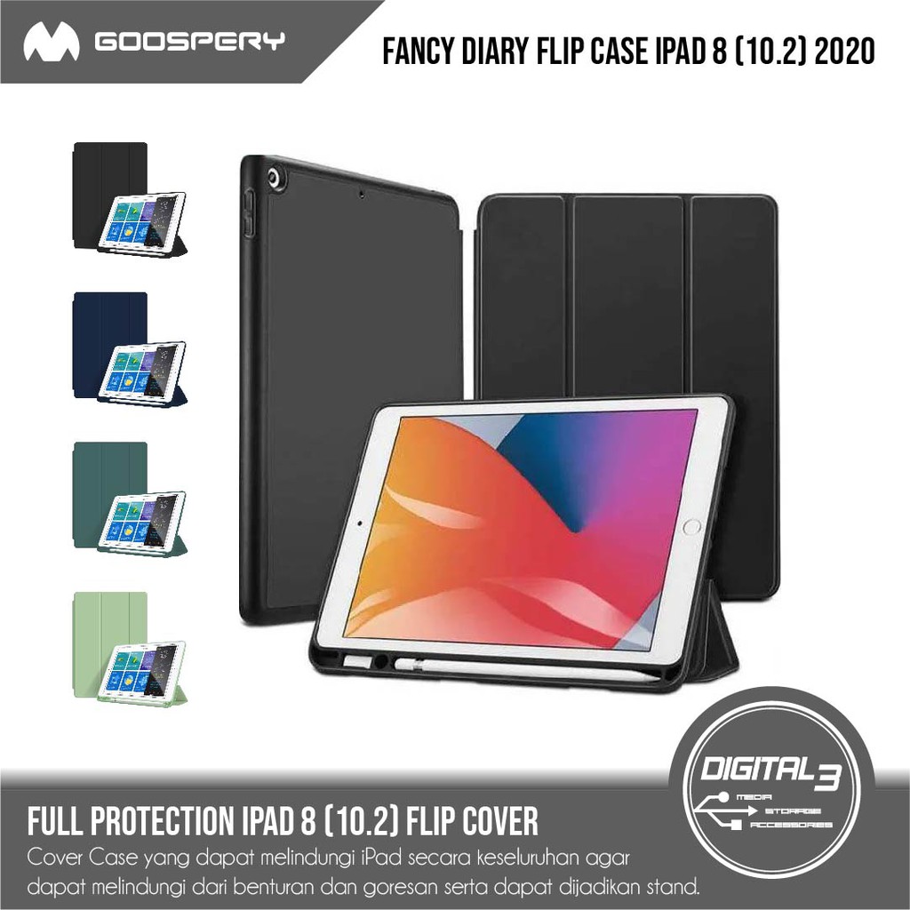 เคส Mercury Goospery Flip Cover พร้อมที่วางปากกา iPad 8 10.2" 2020