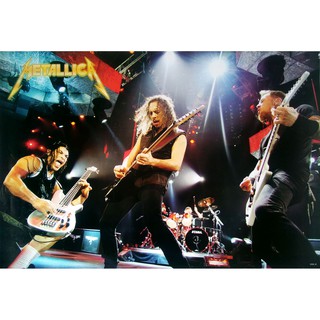 โปสเตอร์ รูปถ่าย คอนเสิร์ต วงดนตรี เมทัลลิกา METALLICA (1981-Now) POSTER 24”x35” Inch American Heavy Metal Rock