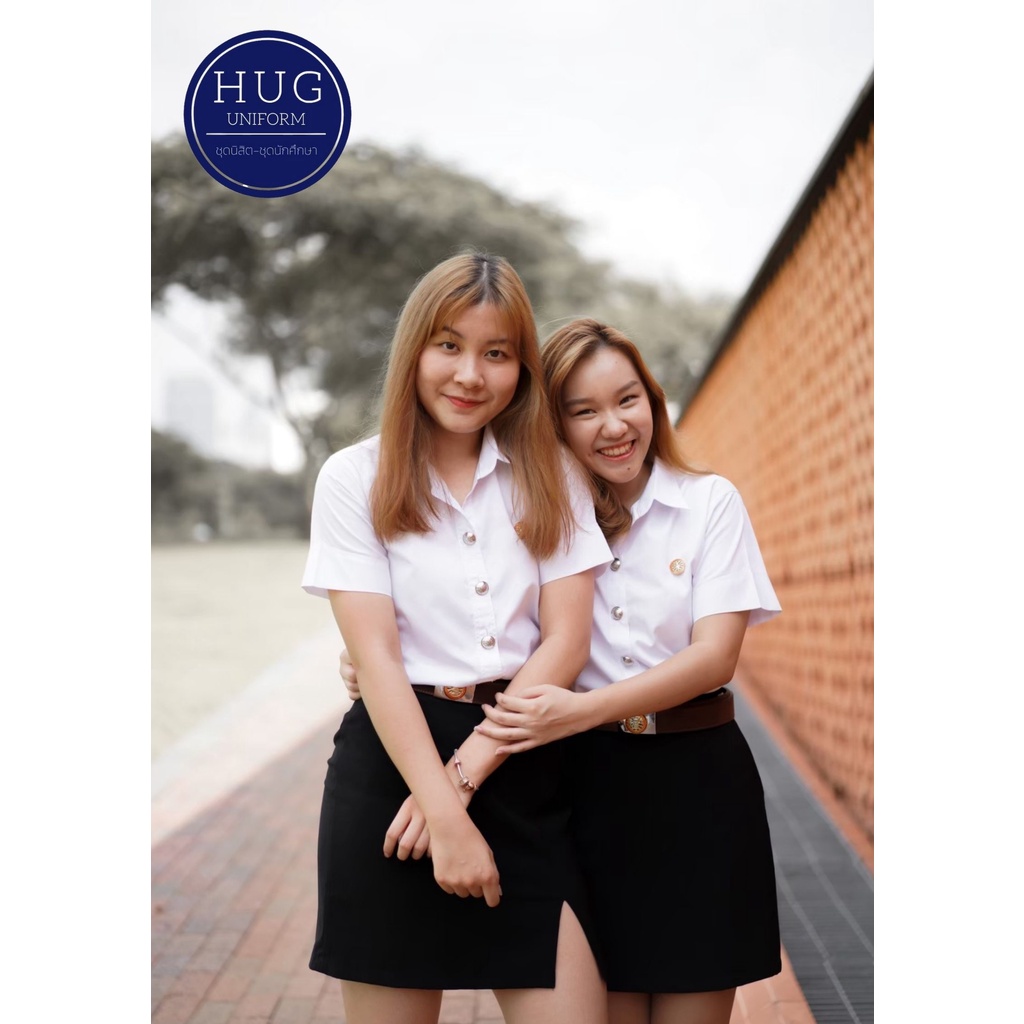กระโปรงทรงเอ กระโปรงฮานะโกะ ผ้ายืด ผ่าหน้าขา สีดำ กป-ฮานาโกะ-ผ่าหน้า