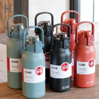 happylife กระบอกน้ำเก็บความเย็น cille vacuum bottle กระติกน้ำ ขวดนำ้ 1.7L .1.3L สแตนเลส316 กระบอกใหญ่เก็บอุณหภูมิน