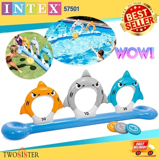 INTEX by Twosister INTEX ห่วงบอล ห่วงบอลปลาฉลาม FEED THE SHARKS DISC TOSS รุ่น 57501