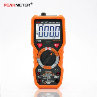 Peakmeter เครื่องวัดประจุกระแสไฟ Ac / Dc Hz Meter Pm 18