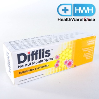 Difflis Herbal Mouth Spray 15 mL Echinacea ดิฟฟลิส เฮอร์เบิ้ล เมาท์ สเปรย์ 15 mL สเปรย์แก้เจ็บคอ ให้ชุ่มคอ ฉีดแผลร้อนใน