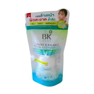 BK ACNE BRIGHT &amp; BALANCE FACIAL CLEANSER GEL 50 ml บีเค แอคเน่ ไบร์ท &amp; บาลานซ์ เฟเชียล คลีนเซอร์ เจลคลีนสิว เจลล้างหน้า