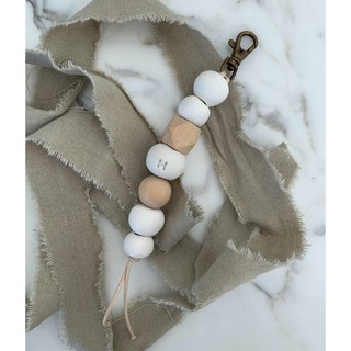 Keyring Snow keyring 7 beads