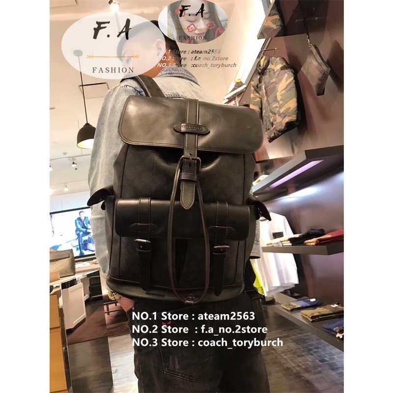F.A ของแท้ 100% อเมริกันแท้ COACH 50044 ผู้ชายกระเป๋าปีนเขา / ความจุขนาดใหญ่สุดกระเป๋าเดินทาง  กระเป