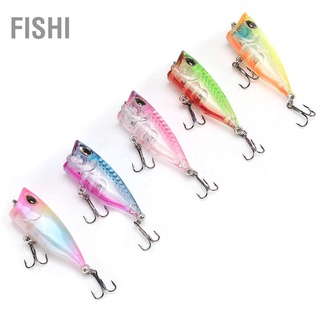 Fishi เหยื่อตกปลาพลาสติกขนาดเล็ก 5 ชิ้น