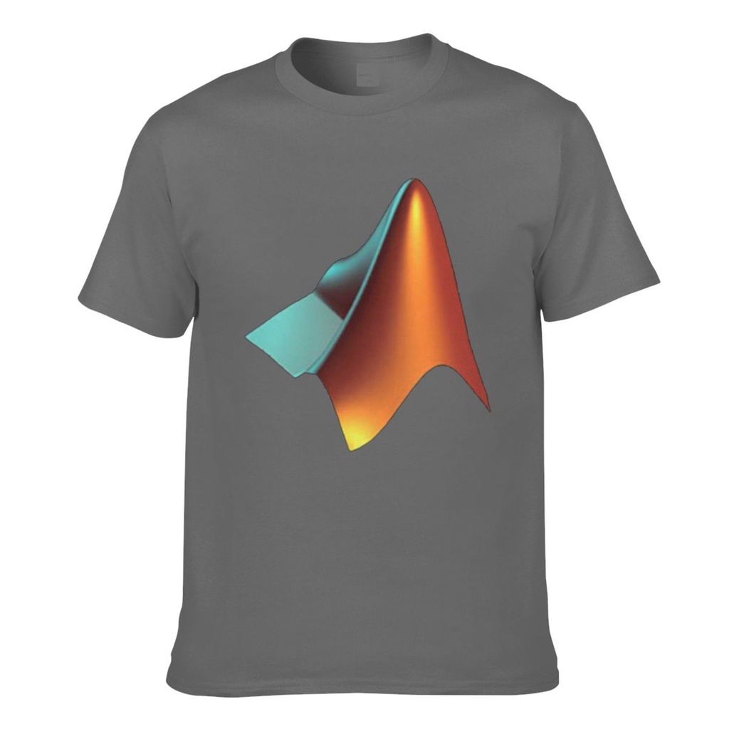 Matlab โลโก้การเขียนโปรแกรมจําลองการเข้ารหัสคณิตศาสตร์เมทริกซ์ซอฟต์แวร์วิศวกรรมข้อมูลเสื้อยืดผู้ชาย