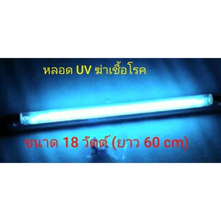 หลอด UV ฆ่าเชื้อโรค ขนาด T8 /18 วัตต์พร้อมรางขาสปริง  Philips แท้