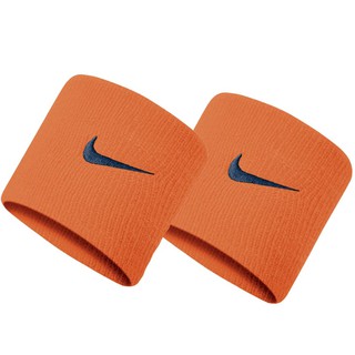 Nike ไนกี้ ที่รัดข้อมือ สายรัดข้อมือ Swoosh Wristbands Team N.000.1565.804 OR (370)