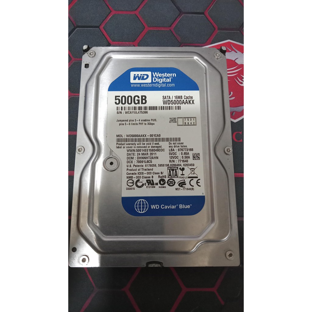 harddisk wd blue 500GB