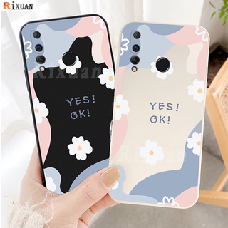 เคสโทรศัพท์มือถือซิลิโคนลายดอกเดซี่สําหรับ Huawei Y7A Y6P 2020 Nova 7I 3I 5T Y9 Prime 2019 Y9S