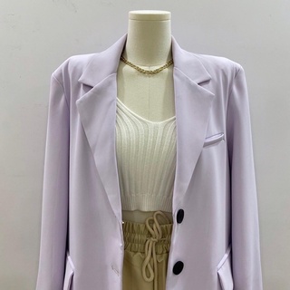 IN STOCK (พร้อมส่ง) Lilac Blazer