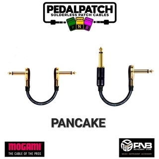 PNB PATCH CABLE  สายพ่วงเอฟเฟค รุ่น PANCAKE (GOLD) ใช้สายสัญญาณเสียง MOGAMI 2524  เลือกความยาวได้