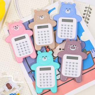 Exquisite Cartoon Bear Mini Calculator Portable Simple School Supplies