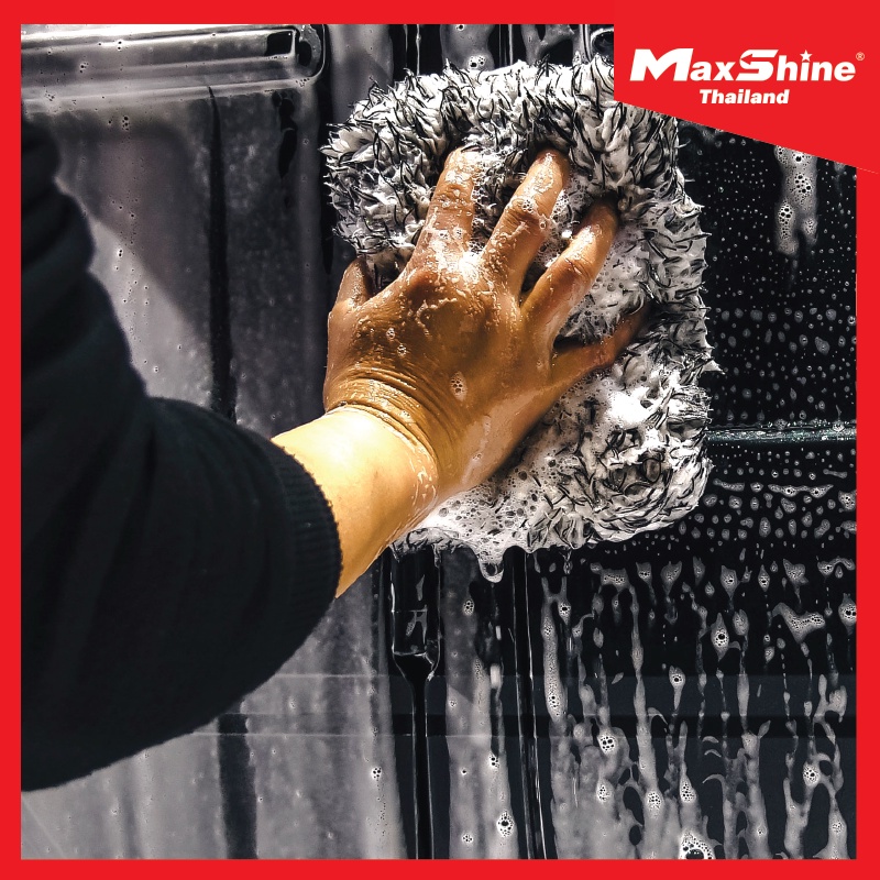 MAXSHINE Microfiber Wash Pad ฟองน้ำล้างรถ ไมโครไฟเบอร์ หนานุ่ม เกรดพรีเมี่ยม