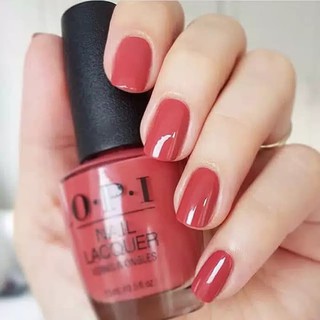 พร้อมส่ง OPI My solar clock is ticking (NLP38) ยาทาเล็บเนื้อครีมโทนสีแดงอมน้ำตาลอมส้ม coral สีเอิร์ธโทน แท้ 100%