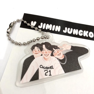 Keychain VMINKOOK V JIMIN JUNGKOOK BTS พวงกุญแจ บีทีเอส บังทัน วีมินกุก วี จีมิน จองกุก by mommyjiminn