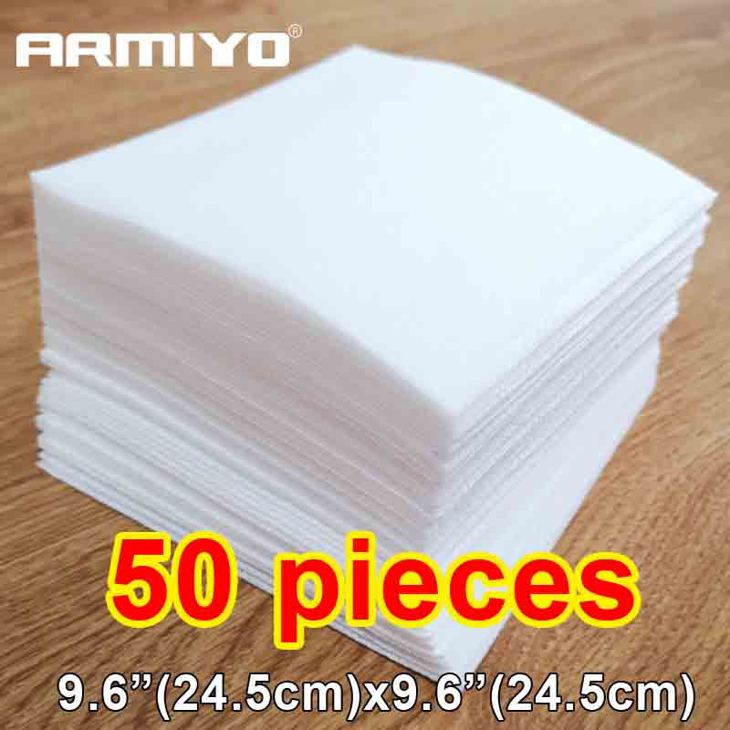 Armiyo 9.6"x9.6" ทําความสะอาด Soft Patch ดูดซึมสูง กระดาษซับน้ํามันย่อยสลายได้ผ้าสะอาด