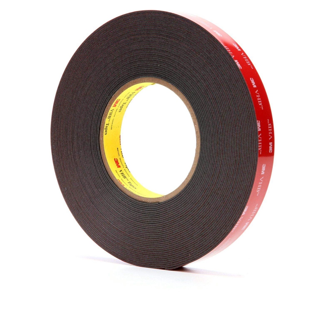 3M VHB 5952 20MMX33M DOUBLE-SIDED ADHESIVE TAPE 1.1MM THICK(สีดํา)