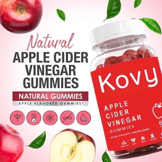 ACV apple Cider Vinegar gummy เยลลี่แอปเปิ้ลไซเดอร์ ลดน้ำหนัก Kovy ACV gummy 1000 mg