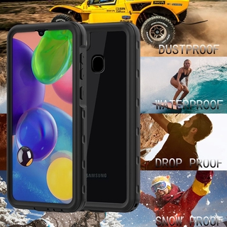 Samsung Galaxy A21 เคสกันน้ํา ป้องกันเต็มรูปแบบ เคสกันกระแทก เคสหลังใส