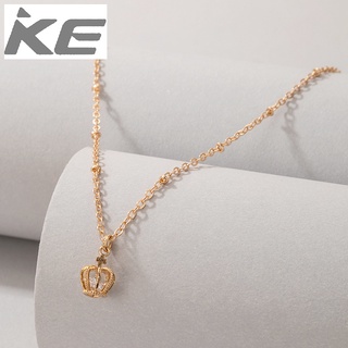 single product Crown diamond single necklace Geometric irregular necklace for girls for women