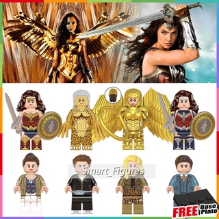 Wonder Woman Minifigures Cheetah Diana Prince Steve Trevor Barbara Minerva Marvel ของเล่นของขวัญ Mini Figures WM6100