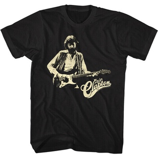 T-shirt  ใหม่ เสื้อยืด ผ้าฝ้าย พิมพ์ลาย Novelty ManS Eric Clapton - Clapton W Guitar สําหรับผู้ชายS-5XL