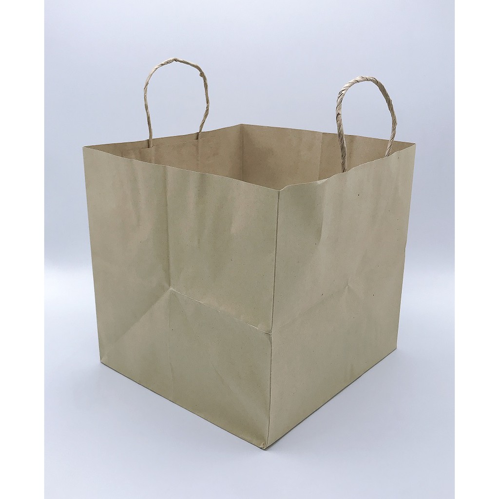 ถุงกระดาษน้ำตาล 1 ปอนด์ 2099ขนาด 21.5*22.5*25 ซม แพคละ 20 ใบ