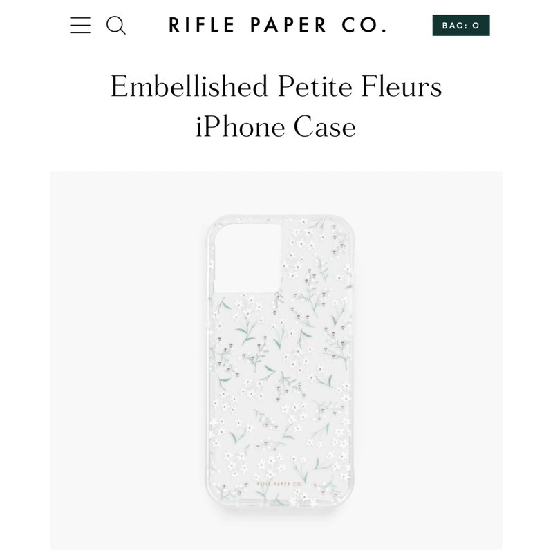 Rifle Paper Iphone 12 Pro Max Case Shopee Thailand