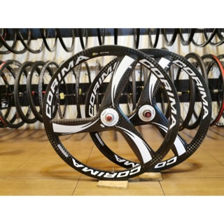 ล้อ จักรยานเสือหมอบ Corima 3 SPOKE Tubular ยางฮาฟ โม่ Shimnao / Sram