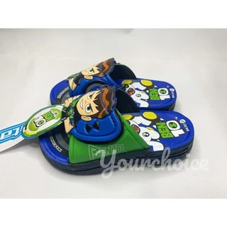 รองเท้าเบนเทน Ben10 แตะเด็ก แบบเทป ทรงสวม BN331