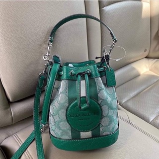 Coach Mini Dempsey Bucket Bag In Signature