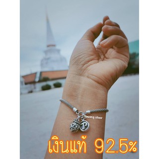 สร้อยนะโม สร้อยข้อมือนะโม สร้อยข้อมือนะโมตาไข่ หัวนะโม เงินแท้ อักขระนะโมสวยมาก ห้อยถุงเงินนะโม ความหมายดี ส่งตรงจากนครศ