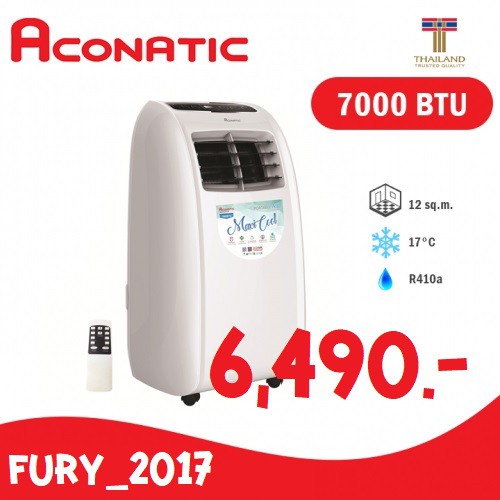 ⛄ส่งฟรี⛄ Aconatic แอร์เคลื่อนที่ ขนาด 7000 BTU รุ่น AN-PAC07LA