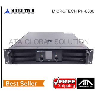 พาวเวอร์แอมป์ Microtech PH-6000 ขยาย กำลังวัตต์ 600W ที่ 8โอห์ม / 1000W ที่ 4โอห์ม