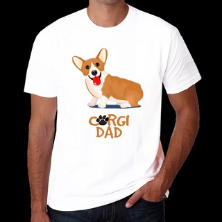 เสื้อลายหมา DF23 เสื้อยืด เสื้อยืดลายหมา สุนัขคอร์กี้ เสื้อยืดพิมพ์ลาย corgi dog T Shirt