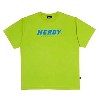 Nerdy t-shirt 19ss เสื้อยืดเนอร์ดี้ สีเขียวนีออน🇰🇷 (ทักก่อนสั่ง)