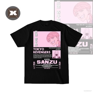 เสื้อยืดแขนสั้นพิมพ์ลาย Tokyo Revengers - Bonten Sanzu Haruchiyo แฟชั่นสําหรับผู้ชาย