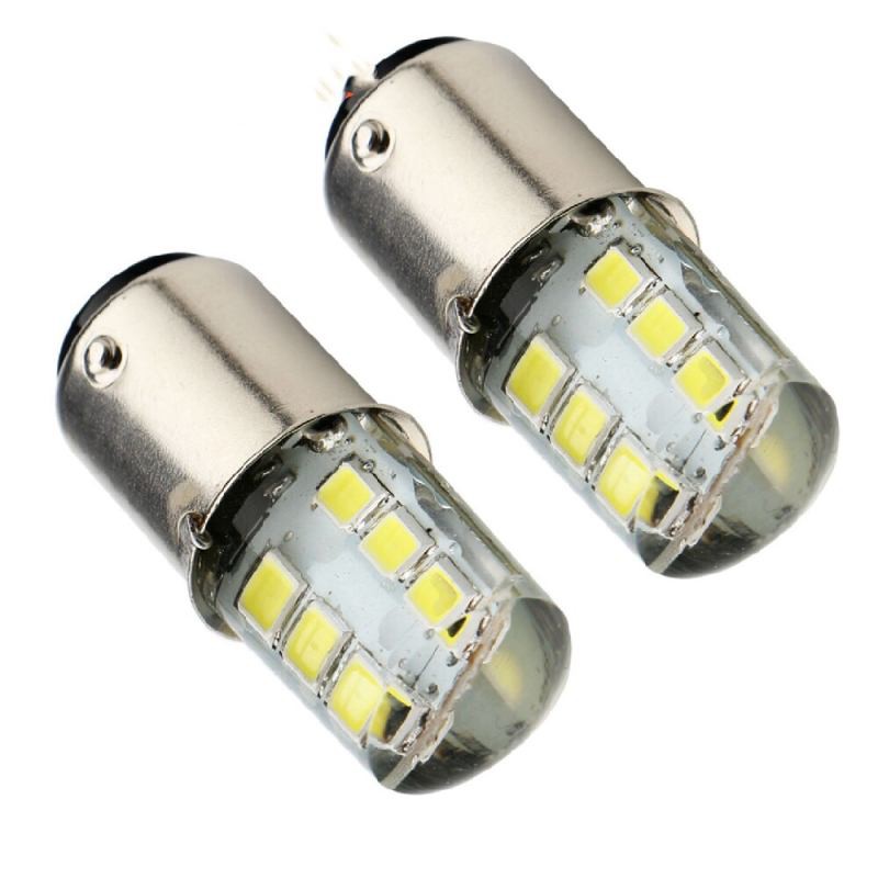 ไฟท้าย ไฟเบรคกระพริบ 2ขา แสงสีแดง แสงสีขาว 6SMD กระพริบ 5 ครั้ง 6W 2ชิ้น