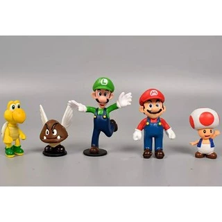 (🎉พร้อมส่ง🎉) โมเดลมาริโอ้ mario 18ตัว/แพ็ค เจ้าหญิง ไดโนเสาร์ ของขวัญ ของเล่นเด็ก น่ารักมาก