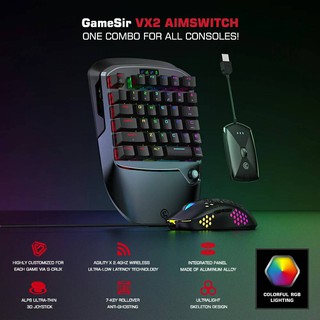 GameSir VX2 : Wireless Keyboard &amp; Mouse #รองรับ [ Ps4, Switch &amp; Xboxone ]
