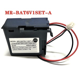 MR-BAT6V1SET-A DC 6V Mitsubishi MR-JE-B series server แบตเตอรี่ลิเธียม 2CR17335A ส่งจากไทย ส่งของทุกวัน